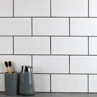 White Non Rectified Wall Tiles