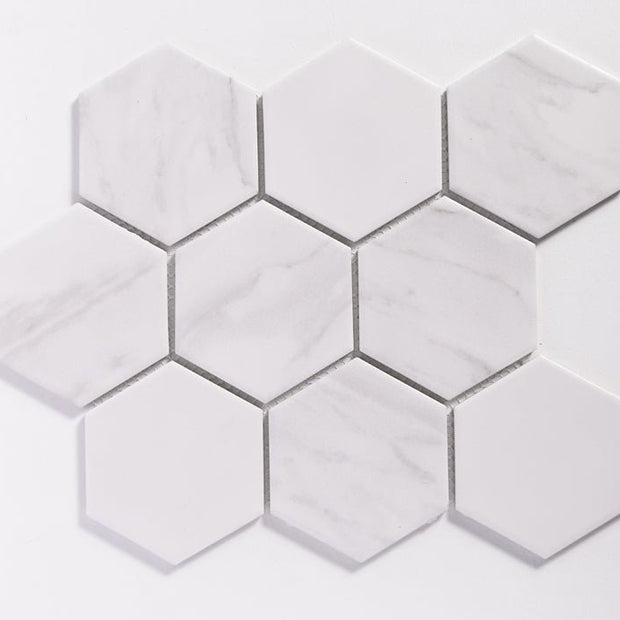 Calacatta White Mosaics - Tile Empire