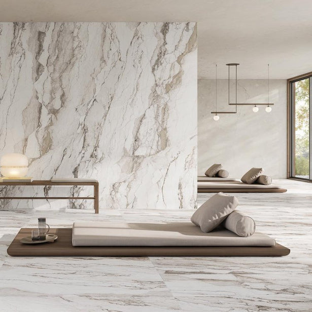 Omnia Porcelain Tiles | Cerdomus Matt Marble Look Tiles | Tile Empire ...