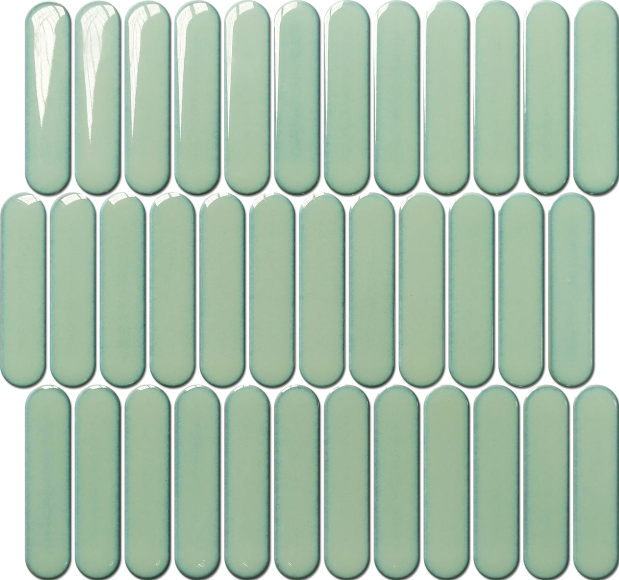 Elongated Oval Stacked Mosaic