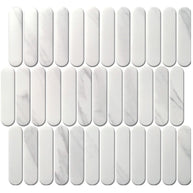 Elongated Oval Stacked Mosaic