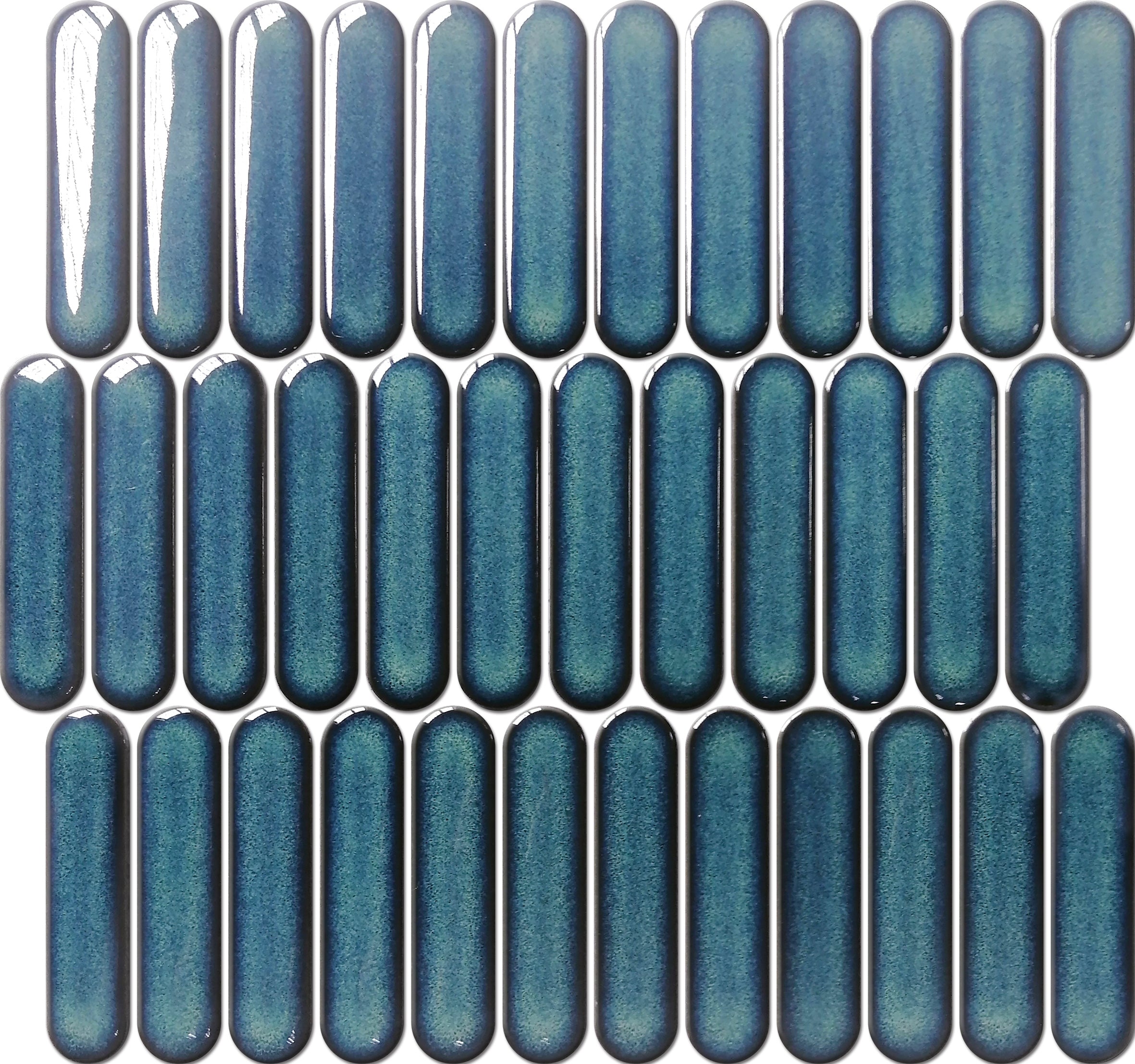 Elongated Oval Stacked Mosaic