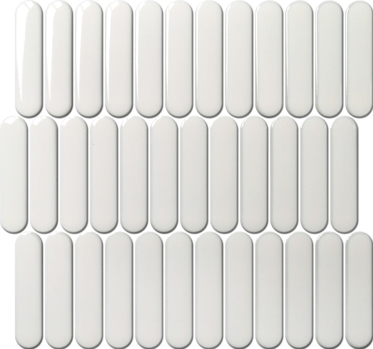 Elongated Oval Stacked Mosaic