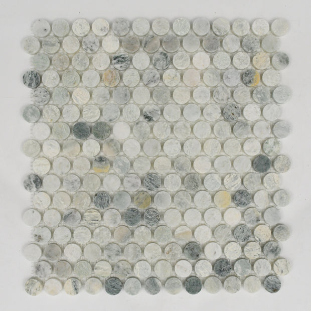 Marble Penny Round Mosaic
