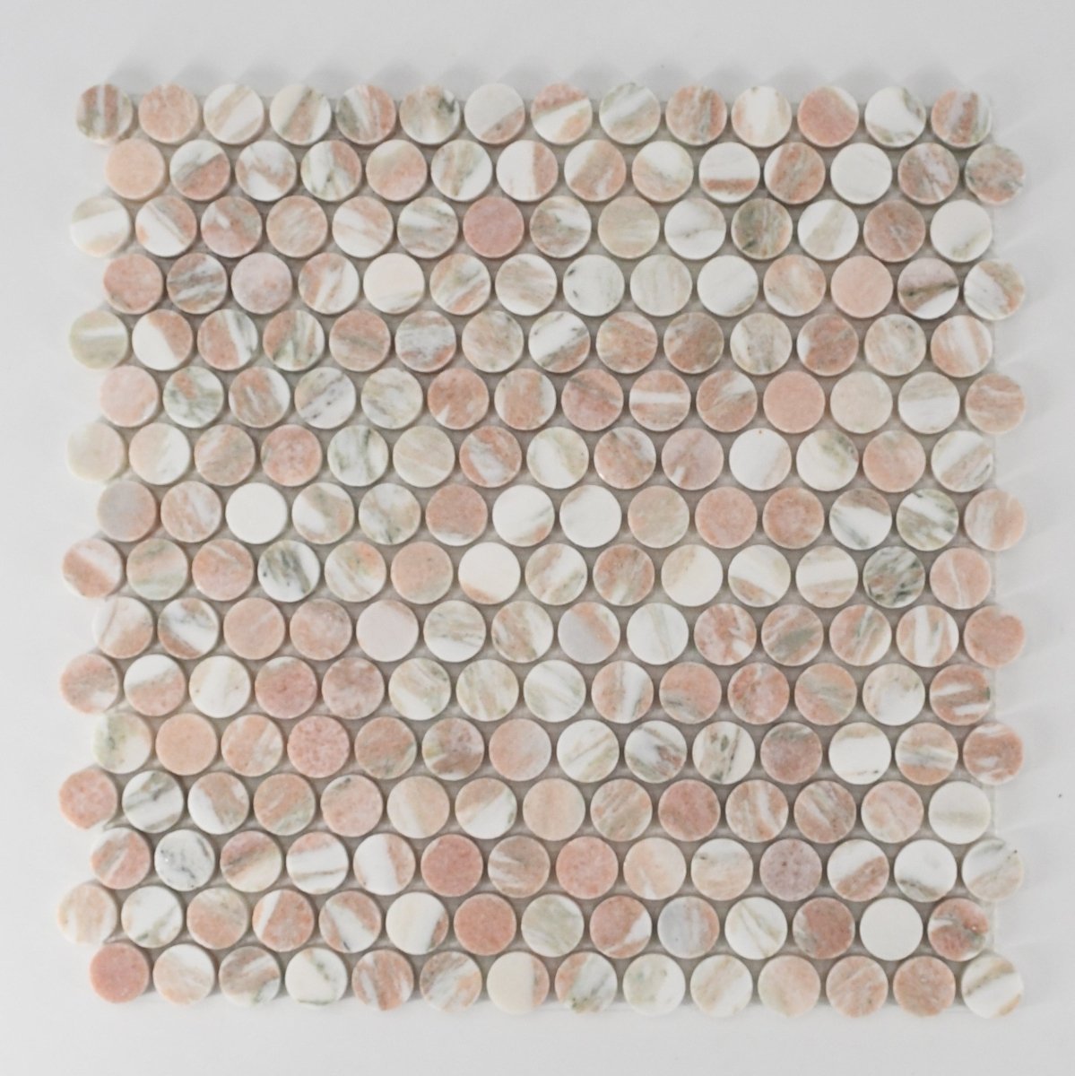 Marble Penny Round Mosaic - Tile Empire