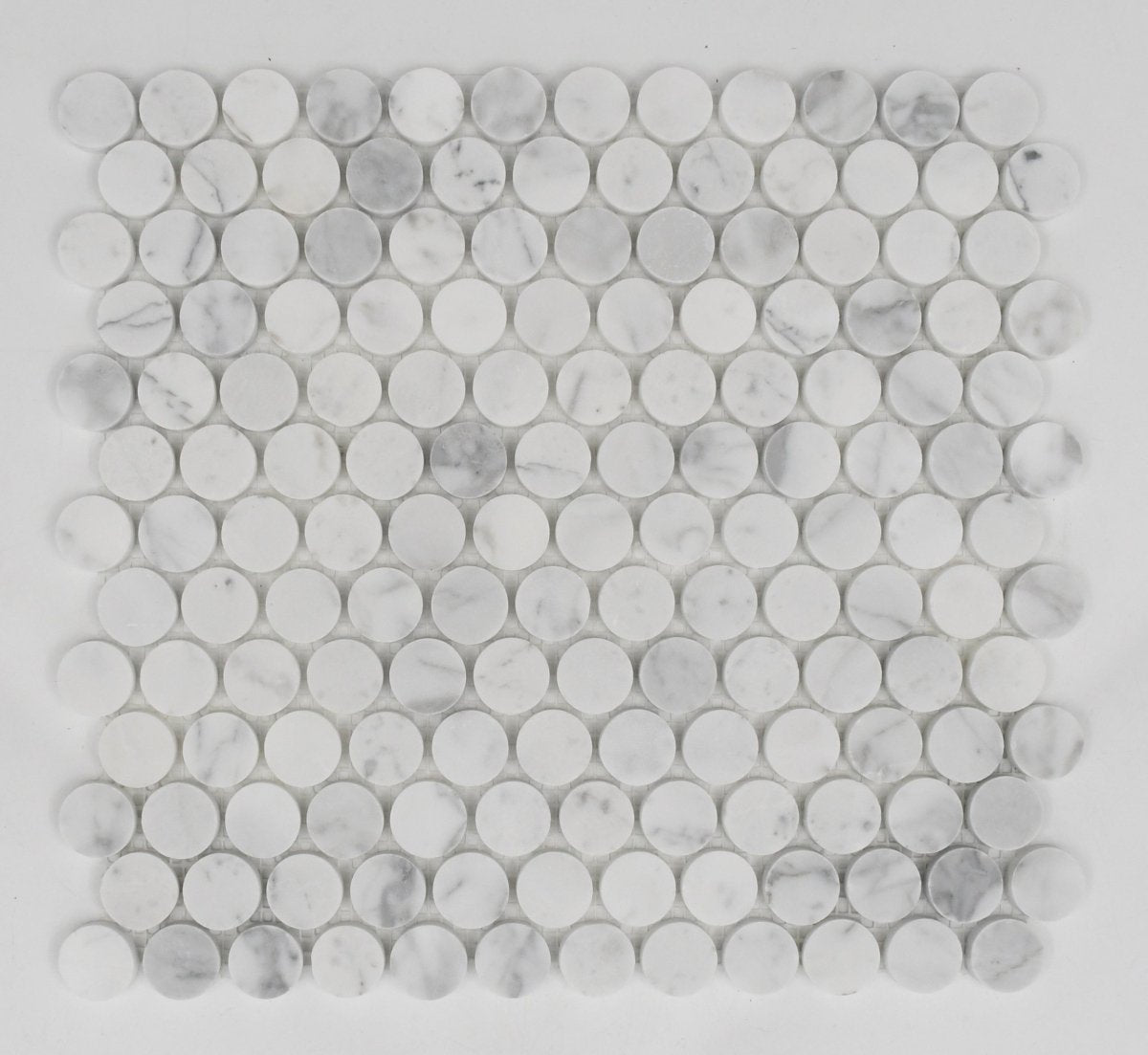 Marble Penny Round Mosaic - Tile Empire