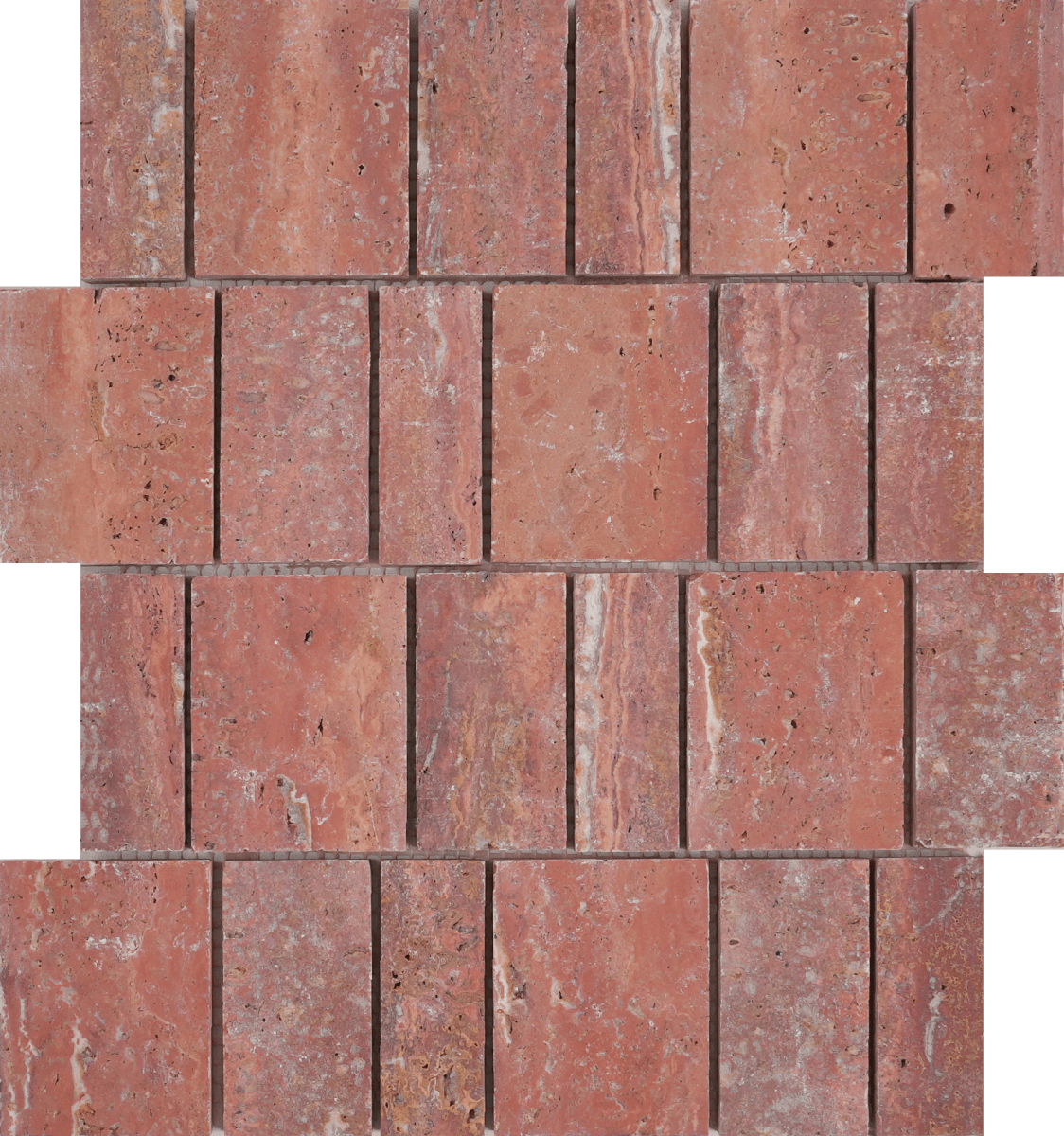 Rosso Travertino Mosaic - Tile Empire