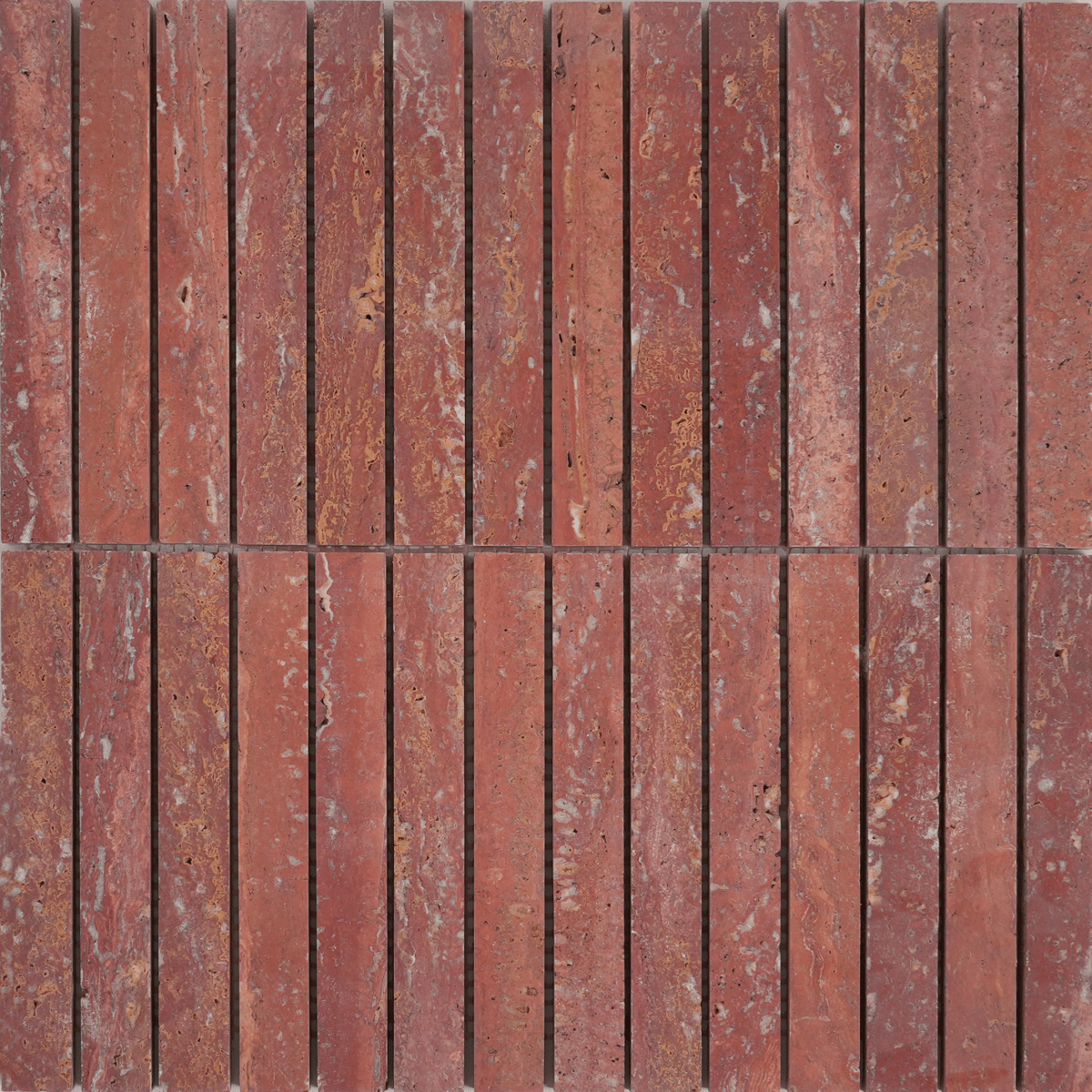 Rosso Travertino Mosaic - Tile Empire