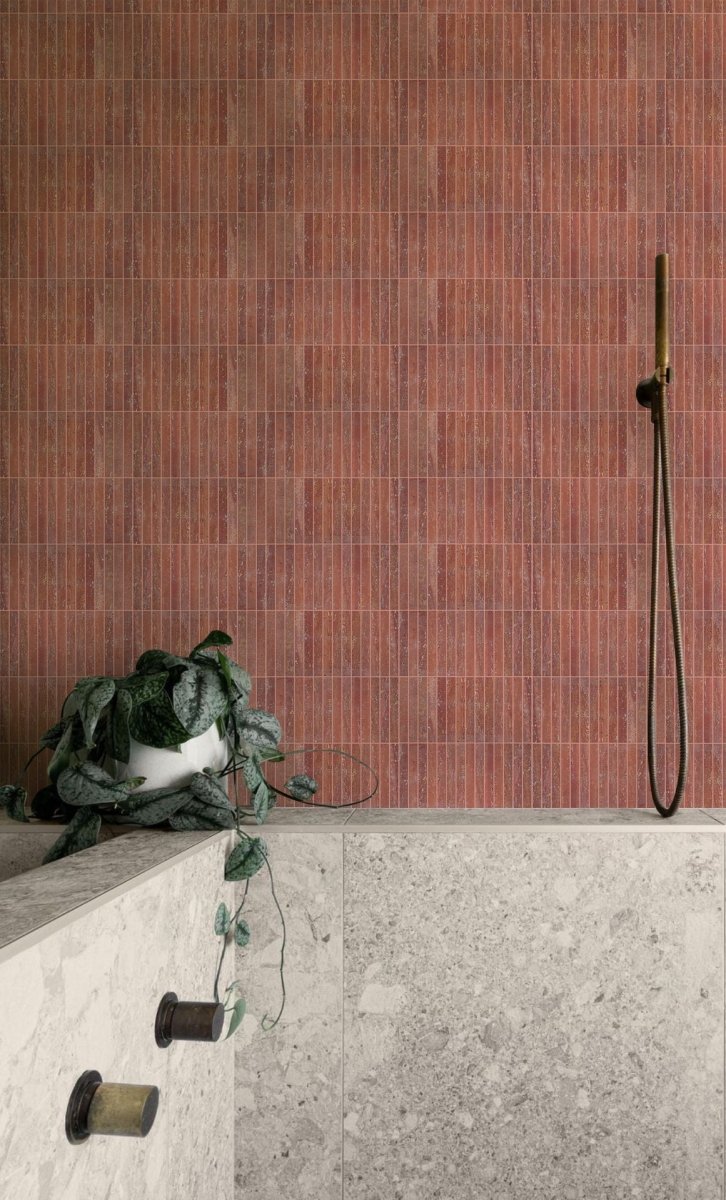 Rosso Travertino Mosaic - Tile Empire