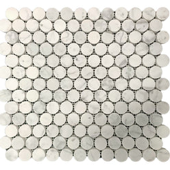 Marble Penny Round Mosaic