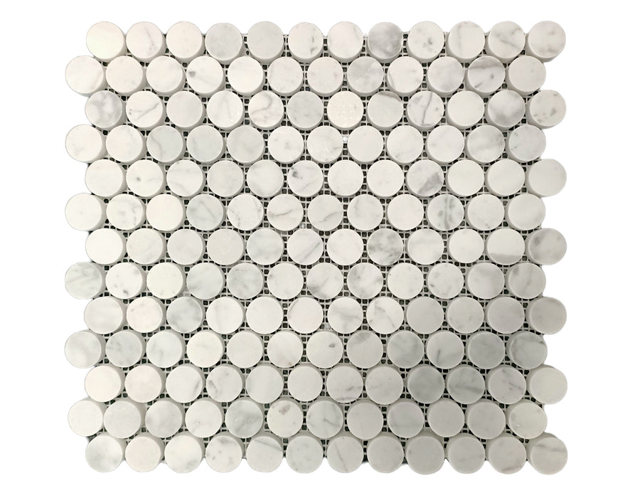 Marble Penny Round Mosaic