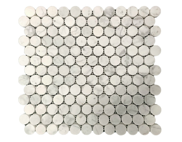 Marble Penny Round Mosaic