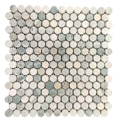 Marble Penny Round Mosaic