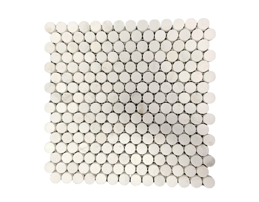 Marble Penny Round Mosaic