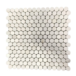 Marble Penny Round Mosaic