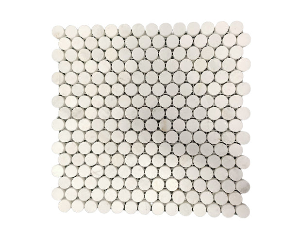 Marble Penny Round Mosaic