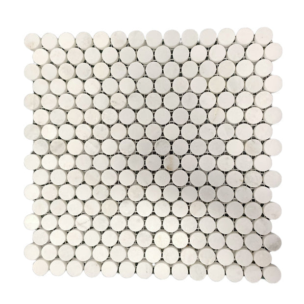 Marble Penny Round Mosaic